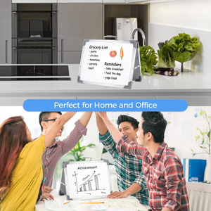 Desktop Portable <strong>Mini</strong> Small Dry Erase Board <strong>Whiteboard</strong> for Kids Office Home School Double Side Magnetic White Board - Product Image 4