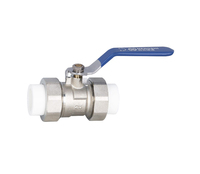 DN15-DN25 katup bola kuningan PPR wanita 1/2 "x20mm-1" x32mm