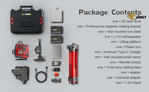 Nivel Láser Rotatorio Autonivelante de 16 Líneas Borka Industrial, 360 Grados, Verde MX-16, Herramienta de Medición con Batería de Litio 18650 para Bricolaje - Product Image 2