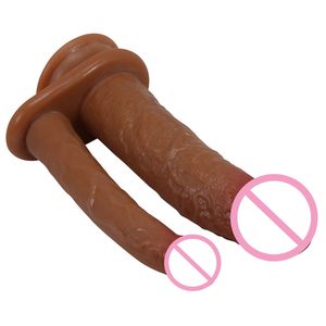 Jouet sexuel pour adultes PRETTY <span class=keywords><strong>LOVE</strong></span>, double gode réaliste en TPE avec ventouse, jouets sexuels pour la masturbation féminine - Product Image 4