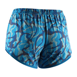 Shorts de Pesca para Mujer, Azul Camuflaje, Altamente Elásticos, Cintura con Cordón Ajustable, Resistentes a la Decoloración, Transpirables, para Viajes de Pesca - Product Image 6