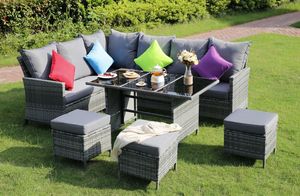 ガーデン家具 モダンなパティオ家具 全天候型 クラシックなラタン家具 - Product Image 5