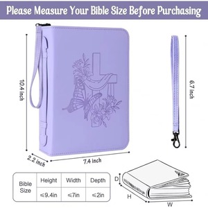 Muestra gratuita Increíble oferta en una funda protectora para Biblia con bolsillo frontal y asa para la iglesia - Product Image 4