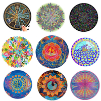Milieuvriendelijke Puzzel 1000 Stuks Ronde Regenboog Papier Puzzel Voor Volwassenen