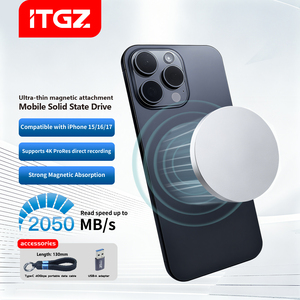 ITGZ Aluminum 1TB Portable SSD - 2050MB/s High-Speed Transfer, Slim & Lightweight External <b>Hard</b> <b>Drive</b> for Mobile and Computer Ss - Product Image 2