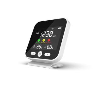 Masaüstü NDIR CO2 dedektörü 1600mAh CO2 monitör hava kalitesi monitörü CO2 ölçer karbon dioksit metre ayarlanabilir <span class=keywords><strong>alarm</strong></span>ı gaz analizörü - Product Image 2