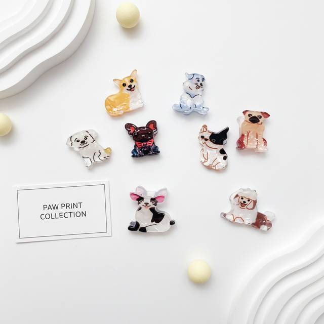 2026 RTS Mini Dog Series Plastic Hair Claw Clip Cute Animal Design Strong Hold Fashion Hair slide clip for Women Girls Party