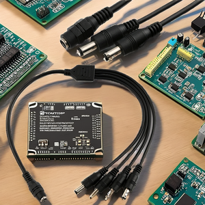 Кабель-адаптер питания 5521 <span class=keywords><strong>DC</strong></span>, 6 разветвителей, 2.1*5.5 мм, штекер-гнездо, для бытовой техники, стандарт CN, разветвитель питания <span class=keywords><strong>DC</strong></span> - Product Image 2