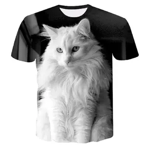 T恤产品类型和3D成人年龄组便宜动物升华t恤印花机t恤