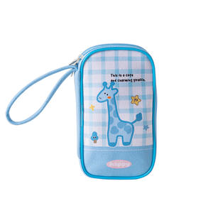 Nouvelle conception, sac de rangement multifonctionnel pour cartes d'identité, pochette portable pour cartes, portefeuille de voyage en flanelle, trousse à crayons multicouche - Product Image 4