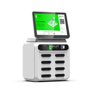 Heycharge 4g Wifi 8 Slots Cell Phone Charging Station Rental Mobile Battery Kiosk Restaurant Vending Machine Power Bank Shared