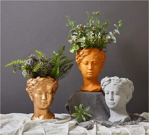 Maceta con Forma de Rostro Humano de Venus, Florero con Forma de Busto de la Reina <span class=keywords><strong>del</strong></span> Amor, para Sala de Estar, Mesa, Estante, Día de San Valentín - Product Image 3