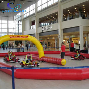 Juego deportivo inflable de PVC comercial, <span class=keywords><strong>pista</strong></span> de carreras de <span class=keywords><strong>Mario</strong></span> Kart inflable duradera para exteriores para niños, Karting a la venta - Product Image 2