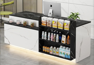 Quầy thanh toán siêu thị nhỏ tuyệt vời quầy lễ tân thuận tiện cho cửa hàng tiện lợi sử dụng cửa hàng trà sữa - Product Image 5