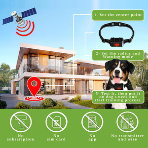 Sistema de contención de mascotas, GPS, cercas inalámbricas para perros, resistente al agua, inalámbrico, de alta precisión, ubicación GPS, <span class=keywords><strong>collar</strong></span> de valla para perros GPS - Product Image 3