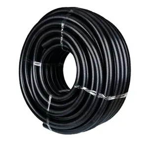 PA PP PE Flexible EMT Conduit | Electrical Plastic EMT Loom | Black/Grey/Orange Flexible EMT Wire Tube