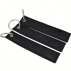 ZXX266 Custom Design Blank Logo Flight Woven Jet Tag Fabric <b>Key</b> <b>Chain</b> Anime Embroidered Keychain Anime Woven Keychain - Product Image 4