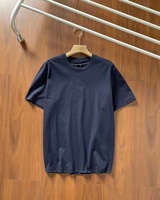 Camiseta de Hombre 2026, Nueva, de Alta Calidad, Verano, Transpirable, Cuello Redondo, Cómoda, Informal, Lisa, Absorbe la Humedad, Estilo Vintage