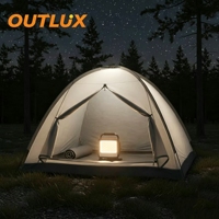 Lampe LED portable, projecteur LED extérieur sécurisé avec port de charge, LED rechargeable, projecteur LED pour le camping