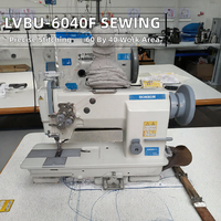 Machine à coudre industrielle LVBU-6040F, 60x40cm, haute vitesse, programmable, lubrification automatique