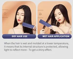 Straightener New Wireless Hair Straightener With Curly And Straight Dual Purpose Hair Straightener Negative Ion Airflow Hair Straight