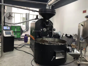 CE 20 ، 30 ، تحميص حبوب القهوة بالغاز الصناعي مع وحدة تغذية آلية بالبلوتوث ، ماكينة محمصة - Product Image 4