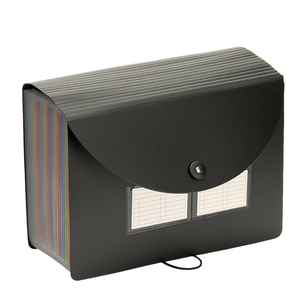 13-Grids Plastic Three-Sided Sealing Lanyard Flip-Top <strong>Accordion</strong> A4 <strong>File</strong> Bag Multi-Layer Office Document Storage PP Folder Filing - Product Image 1