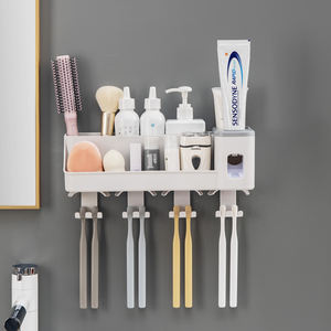 Nuevo Soporte de Pared para Cepillos de Dientes de un Solo Nivel, Material PP, Diseño Moderno para Organizar el Baño, 2021 - Product Image 5