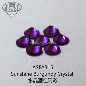 Cristales de Estrás Termoadhesivos ASFA315 Color Borgoña, Material de Vidrio de Calidad Duradero para Manualidades, Decoración de Uñas y Prendas - Product Image 2