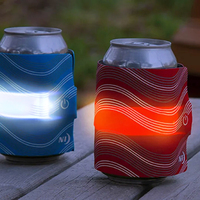 Enfriador de Latas Personalizado de Neopreno Aislado e Impermeable de 12 oz, Regalos Promocionales, Recuerdos para Fiestas, con Iluminación LED