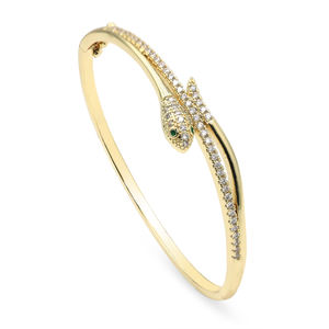 Ultimo 18K oro placcato in ottone gioielli <span class=keywords><strong>U</strong></span> a forma di ferro di cavallo fibbia zircone braccialetto alla moda per le donne bracciale - Product Image 2