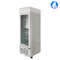 Réfrigérateur à porte simple, vitrine réfrigérée à porte vitrée, en stock