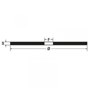 Discos de corte de acero abrasivo y acero inoxidable BETA-110460010, delgados, con centro plano (paquete múltiple) ABRASIVOS - Product Image 4