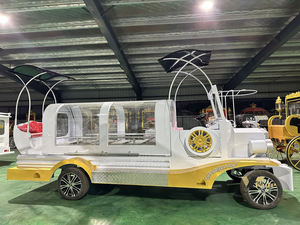 Cercueil électrique haut de gamme de luxe personnalisé à 4 roues, chariot funéraire rétro pour services religieux - Product Image 6