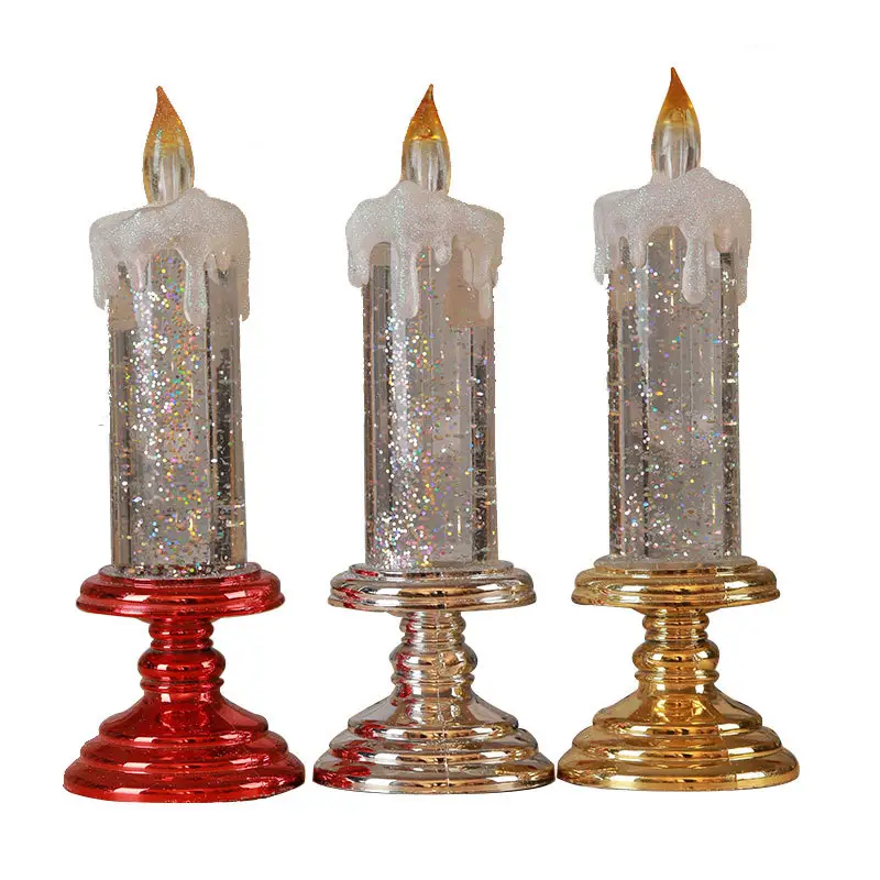 LED electronic sequins candle lights creatively decorate New Year Christmas scenes, plastic Halloween props and decorations