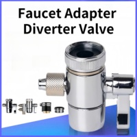 Purificateur d'eau Double interrupteur vanne comptoir filtre à eau robinet vanne de dérivation 1/4 "2.5/8" 3/8 "connecteur de Tube