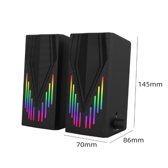 OEM Wholesale Fashion High Quality Luminous Subwoofer Speaker Notebook Desktop Audio Home Office USB