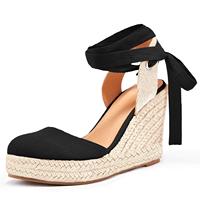 Espadrilles plates décontractées pour femme en toile de chanvre de haute qualité, respirantes et confortables, idéales pour l'été, vente en gros à prix abordable
