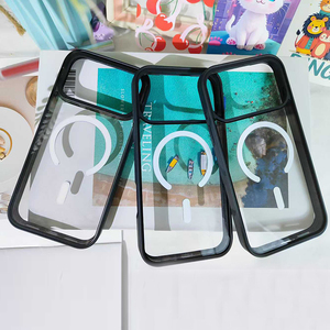 Alta calidad de lujo magnético <span class=keywords><strong>CK</strong></span> dos en uno IPhone17 funda multifunción PC carga inalámbrica cubierta trasera extraíble protección - Product Image 3