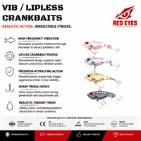 Échantillon Gratuit Leurre Dur ABS Vibrant Simulé Micro Leurre de Pêche 3g Trois Hameçons Saumon Bar en Gros OEM