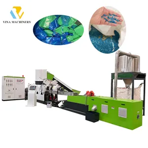 200-300kg/h Plastic PE/PP/PET Flim Flakes Recycling Pelletizing Machine Line /Plastic Granulator