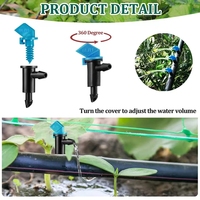 Gotero de Compensación de Presión con Código de Color TJ, Gotero de PE con Códigos de Color y Caudales de 2-4-8-16L/H para Riego de Vegetales y Jardines