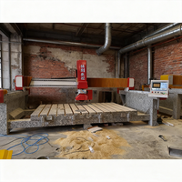 Grande scie à pont CNC 4 axes 4+1 axes pour la découpe de pierre, marbre et granit 1300 mm