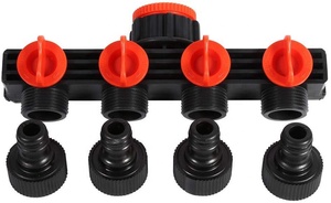 4-Way Plastic Quick Thread Tap Connectors <strong>Hose</strong> <strong>Pipe</strong> <strong>Splitter</strong> for Agricultural Drip Irrigation Garden Watering Equipment - Product Image 5