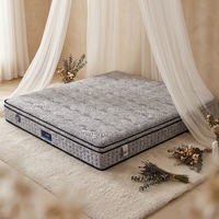 Matelas à ressorts en mousse à mémoire de forme anti-affaissement de haute qualité, silencieux, respirant, avec soutien zoné, emballé sous vide