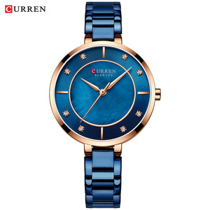 Latest Sport Fashion Luxury Alloy <b>Case</b> Glass Rhinestone Dial Quartz <b>Watch</b> for Women Waterproof Stainless Steel Band - Product Image 3