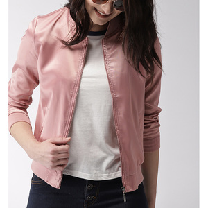 Gros femmes manteau couleur uni col rond uniforme de baseball <span class=keywords><strong>veste</strong></span> de sport <span class=keywords><strong>femme</strong></span> - Product Image 2