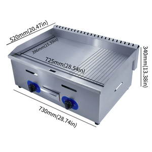 Thermosatict Gas Master <span class=keywords><strong>Chef</strong></span> Plancha de acero inoxidable Parrilla de gas industrial Plancha comercial - Product Image 2