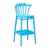 Chaises de bar empilables en plastique pour salle à manger, vente en gros d'usine, chaises de bar écologiques et durables pour jardin et terrasse