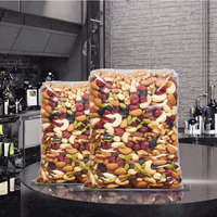Cacahuetes Fritos Salados al por Mayor envasados en Barril, 8 Tipos de Frutos Secos Mixtos y Frutas Deshidratadas, 500g, Snacks